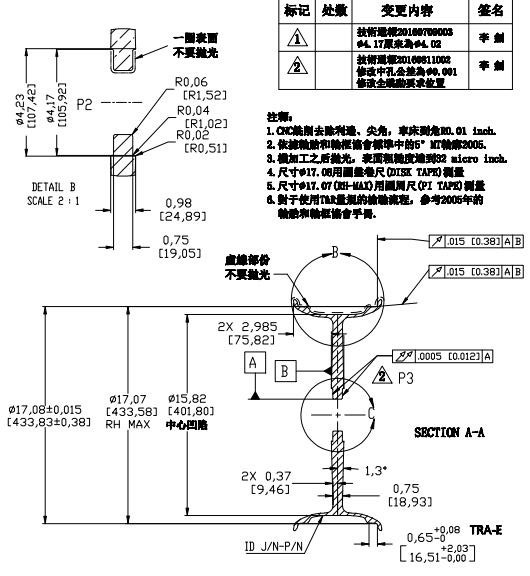 汽車鋁輪毂電鍍外發加工 圖紙2